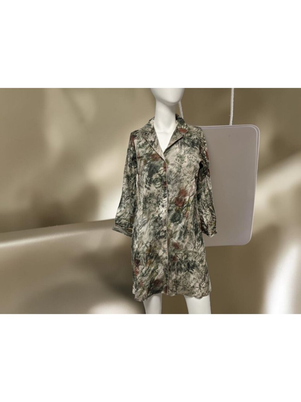 Zimmerli Winter Floral Sleepshirt Long Sleeve Size Small-New With Tags!